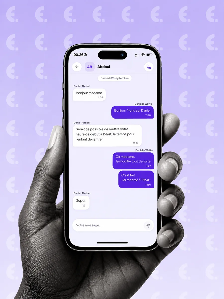 Espace enseignant : la messagerie avec les familles